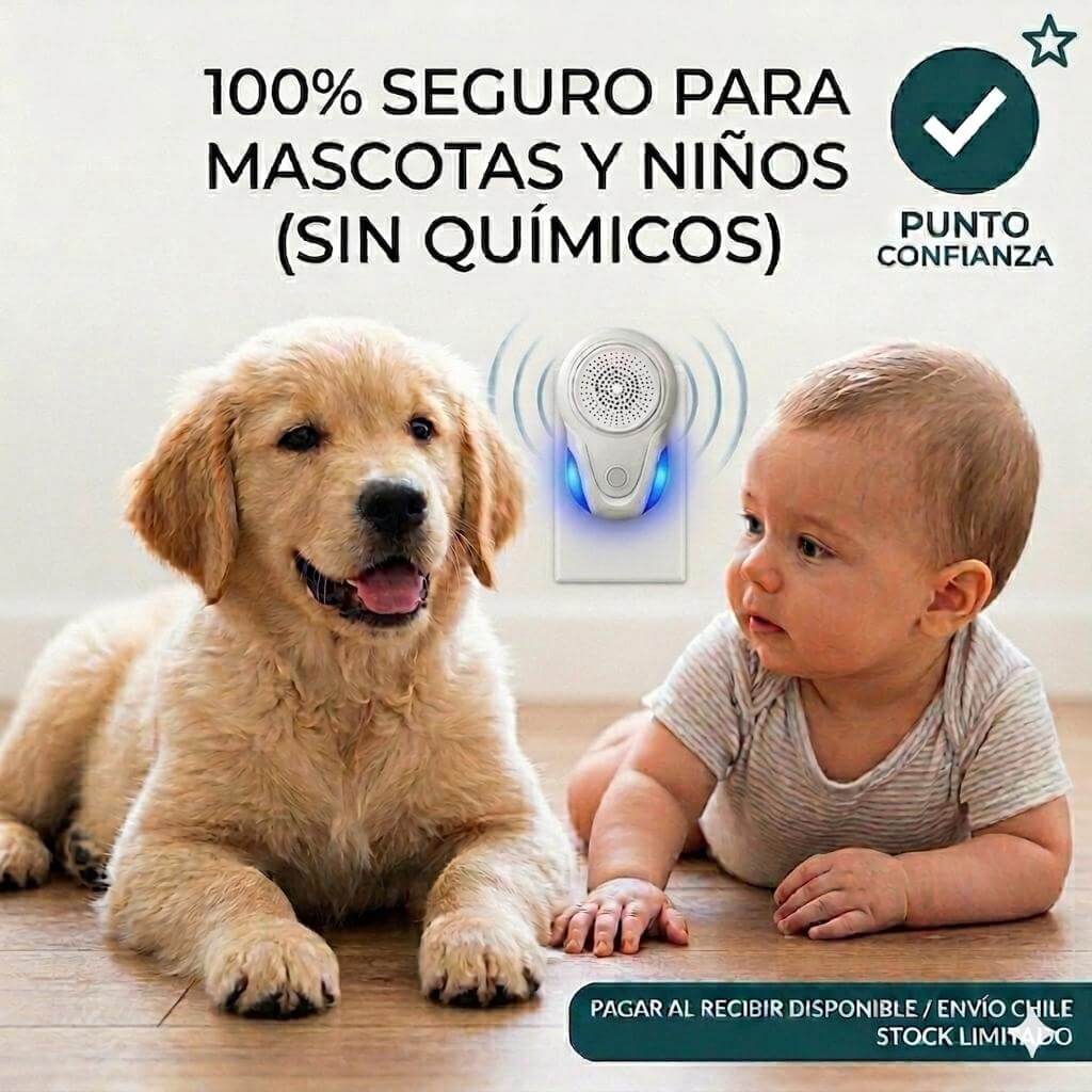 Repelente Ultrasónico 360°: Chao a Ratones e Insectos